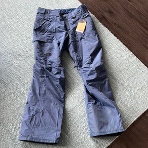 North Face, snow pants, brand new with tags, blue
